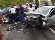 Acidente envolvendo três veículos deixa feridos no litoral Sul do estado