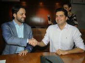 Ministro das Cidades, Alexandre Baldy, e Rui Palmeira: contrato assinado para novas casas populares em Maceió