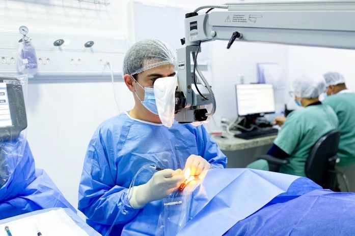 Pacientes de Satuba passam por cirurgia de catarata no Hospital da Cidade