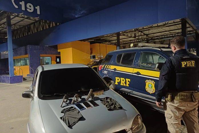Motorista é preso com armas durante abordagem da PRF no Agreste de AL