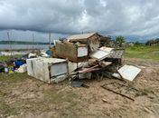 Prefeitura do Pilar mobiliza pescadores e ação tira mais de 4 toneladas de lixo da lagoa Manguaba