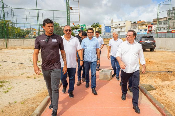 Complexo poliesportivo do Parque Ceci Cunha será inaugurado com Bello Soares e Falcão, os Reis do Futevôlei e Futsal