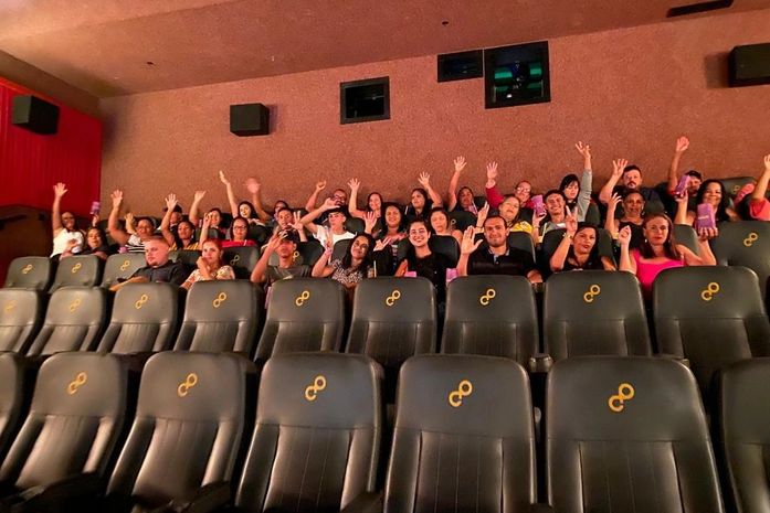 São José da Laje: Estudantes da Educação de Jovens e Adultos visitaram o Centerplex Cinemas