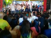 Renan Filho, Mauricio Quintela e Renan Calheiros foram prestigiados por 99 prefeitos alagoanos na grande festa no Iate neste domingo