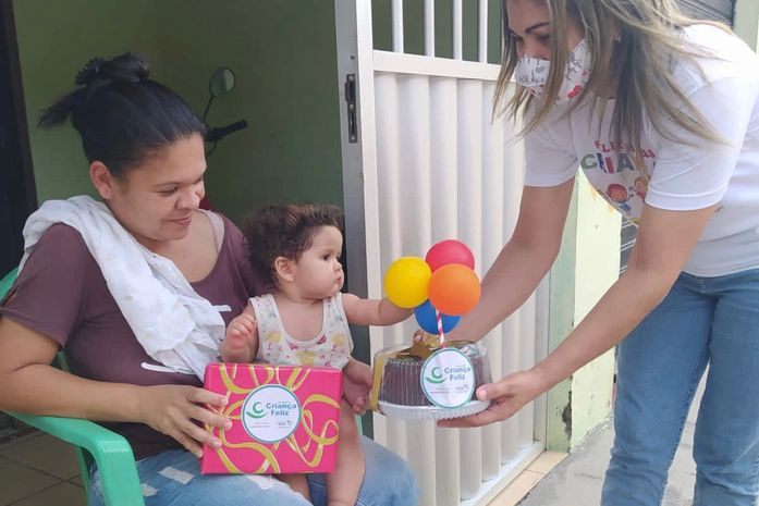 Programa Criança Feliz: Assistência Social de Santana do Mundaú comemora aniversariantes do mês