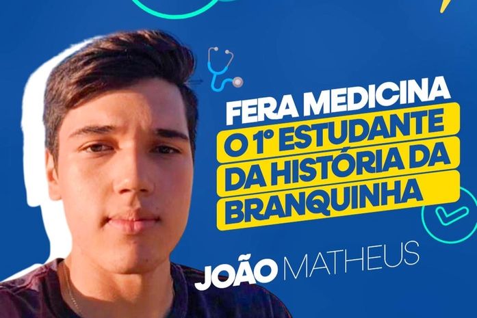 Estudante de Branquinha conquista vaga em medicina na Uncisal