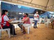 Quase 50% das pessoas atendidas no Ônibus da Vacina tomaram 1ª ou 2ª doses