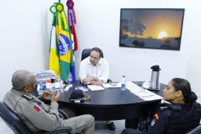 Segurança Pública: Prefeito Luciano debate ações conjuntas com comandante do 3º BPM