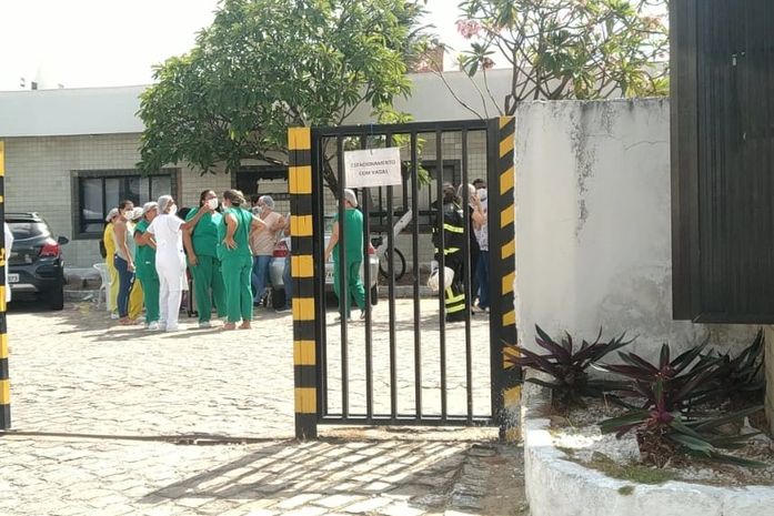 Princípio de incêndio foi registrado na Maternidade Nossa Senhora de Fátima, em Maceió.