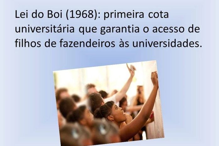 

A Lei do Boi,  cota para branc@s na Universidade, durou 20 anos, e isso  não causou todo esse avexame na sociedade. Por quê?
