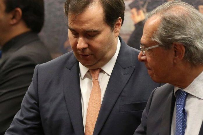 Rodrigo Maia e Paulo Guedes