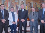 Líderes do G8 com senador Fernando Collor e Paulo Memória (de branco)