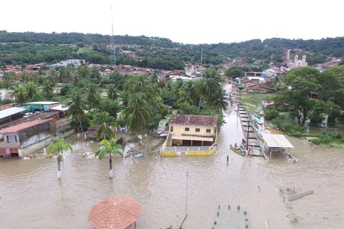 Alagamento da cidade de Pilar