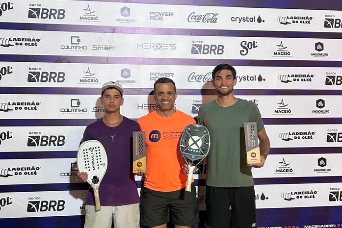 Alagoano de 15 anos, Lucas Cahu derruba favoritos ao lado de baiano e é campeão no 1º dia do Macena Open em Maceió (AL)