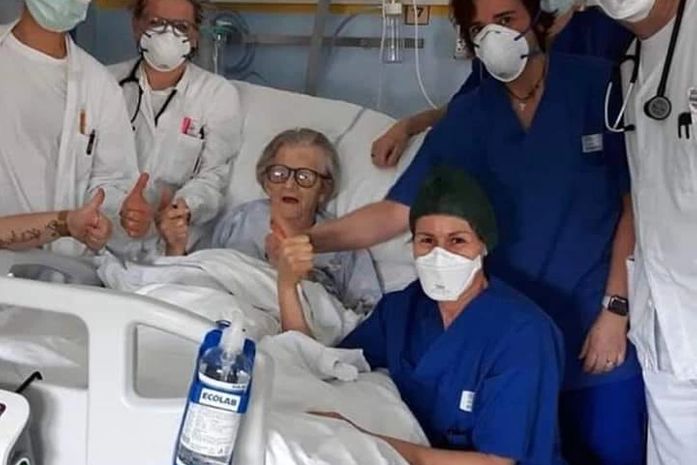 Aos 95 anos ela sobreviveu ao COVID 19. Viva Alma!