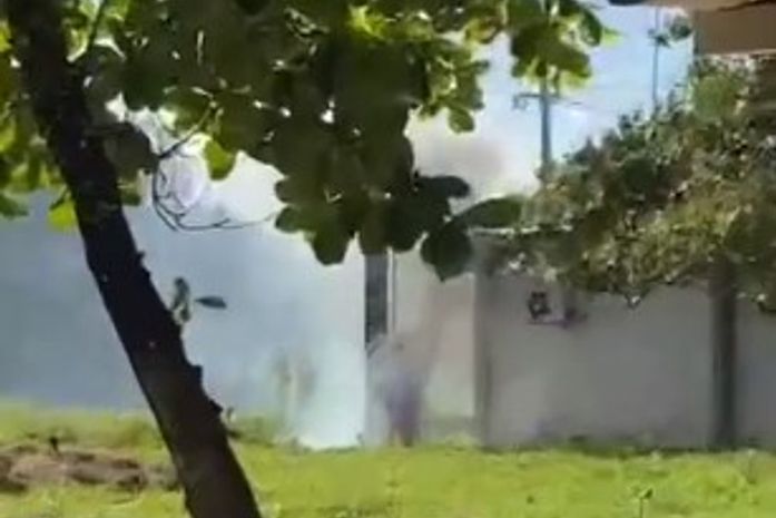 Princípio de incêndio foi registrado ao lado do antigo bloco de Comunicação Social.