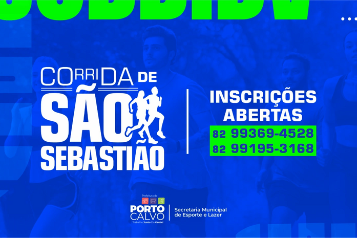 Secretaria de Esportes de Porto Calvo abre inscrições para a tradicional corrida do co-padroeiro São Sebastião
