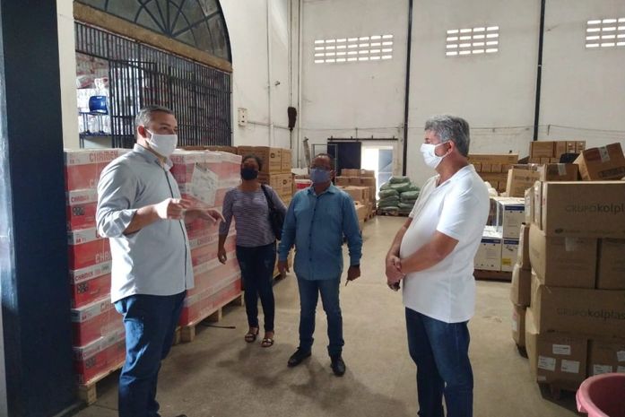 Representantes sindicais visitam Central de Distribuição e conferem equipamentos de segurança de Saúde