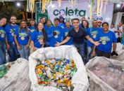 Coleta seletiva retira mais de 15 toneladas de recicláveis durante o Verão Massayó