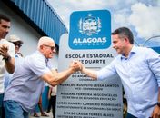 Governo inaugura 25ª Escola do Coração e sala do Saúde Até Você Digital em Estrela de Alagoas