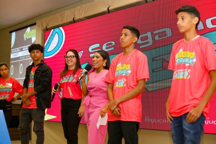 Quatro alunos participaram do Quiz Se Liga no Ideb!