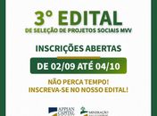 MVV lança 3º Edital de Seleção de Projetos Sociais impulsionando desenvolvimento local

