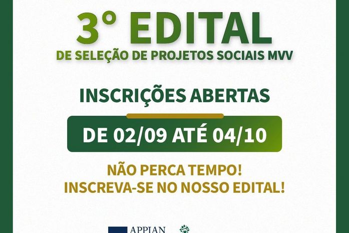 MVV lança 3º Edital de Seleção de Projetos Sociais impulsionando desenvolvimento local