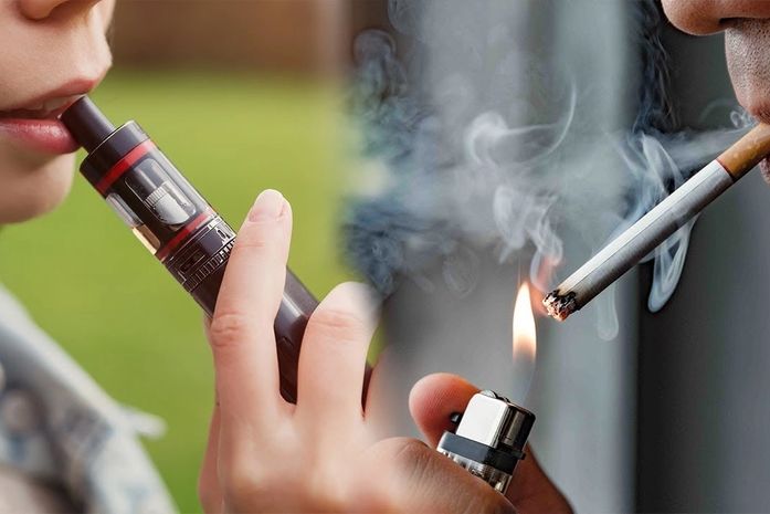 Vape e cigarro