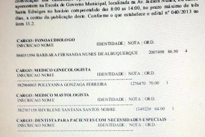 Secretária é suspeita de beneficiar filha em concurso em Arapiraca