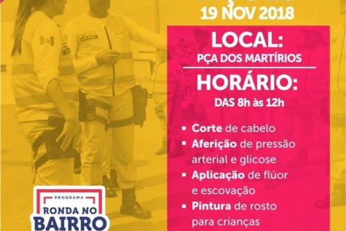 Ronda no Bairro leva ações de cidadania à população na próxima segunda-feira (19)