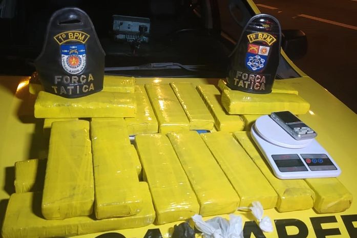 Após denúncia, polícia apreende cerca de 16kg de maconha em caixa de papelão na orla lagunar