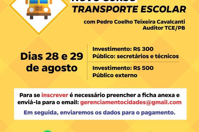 AMA oferece novo curso de transporte escolar