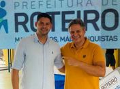 Alysson Reis e o prefeito Wladimir Brito