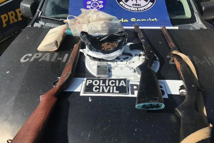 Material apreendido na Operação Ouro Branco.