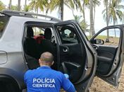 Polícia Científica coleta digitais e material genético em carro de empresário assassinado em Riacho Doce