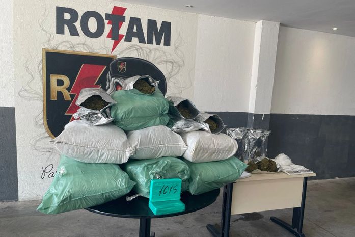 PM retira mais de 615 kg de drogas de circulação em apenas uma semana
