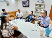 Prefeita Tia Júlia se reúne com representantes do Banco Bradesco em busca de novas parcerias para Palmeira dos Índios