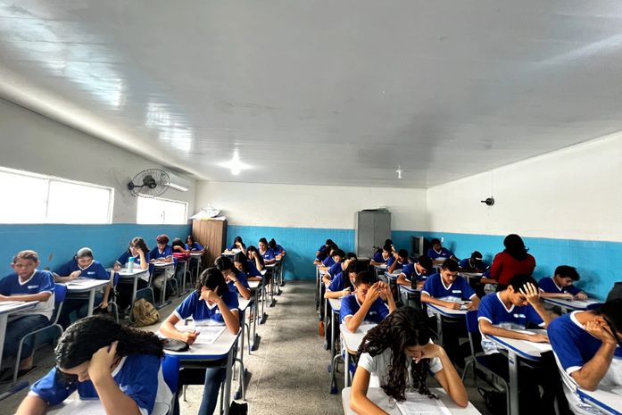 Alunos da rede municipal de Delmiro Gouveia participam de avaliação Saebinho