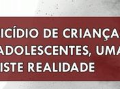 Hoje, aos 12 anos de idade,o menino pôs fim à sua vida, ou crianças,também, se matam 