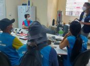 Equipes das unidades e da PrevCov vêm trabalhando juntas na coleta de dados. Foto: Divulgação Equipe PrevCov