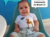 Família de bebê diagnosticado com Atrofia Muscular Espinhal pede ajuda para financiar tratamento