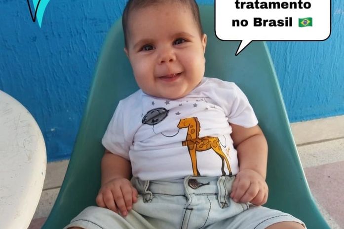 Família de bebê diagnosticado com Atrofia Muscular Espinhal pede ajuda para financiar tratamento