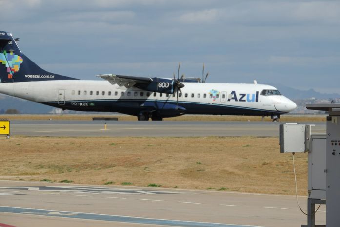 ATR-72 da Azul que realiza os voos para Campina Grande