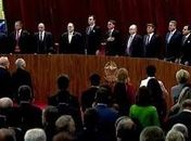 Lula e Bolsonaro se sentam frente à frente em posse de Moraes no TSE