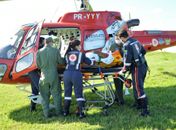 Alexandre José dos Santos sofreu um acidente automobilístico no Ceará e foi trazido para Maceió pelo Samu.