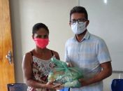 Educação de Branquinha distribui mais de 2.600 kits de gêneros alimentícios