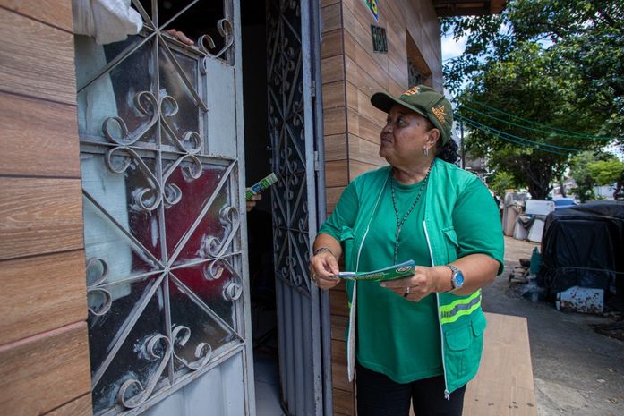 Desenvolvimento Sustentável realiza educação ambiental com moradores do bairro do Trapiche