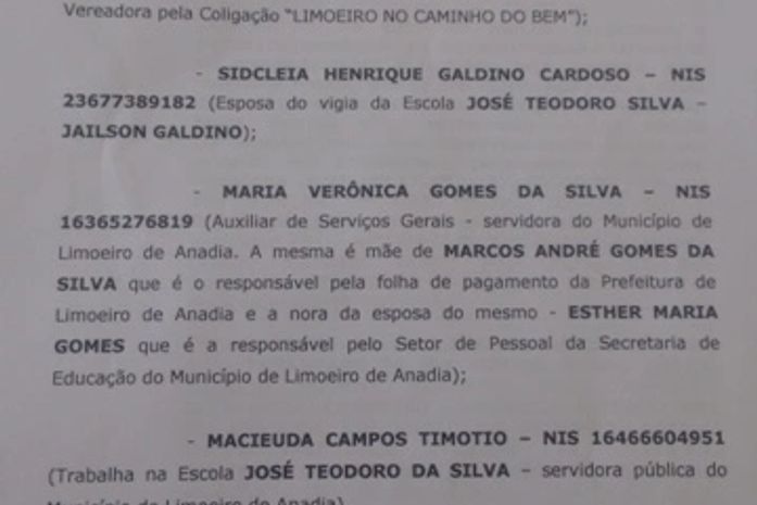 Esposa de candidato é acusada de recebimento ilegal de verbas do programa Bolsa Família
