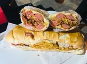 Você já comeu hot dog prensado?