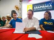 Prefeito Luciano Barbosa assina, nesta quarta (26), a ordem de serviço da Creche Itapoã

